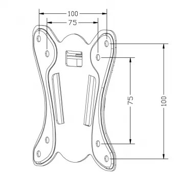 Soporte de pared para TV MACLEAN MC-715A para televisores de 13–27