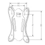 Soporte de pared para TV MACLEAN MC-715A para televisores de 13–27