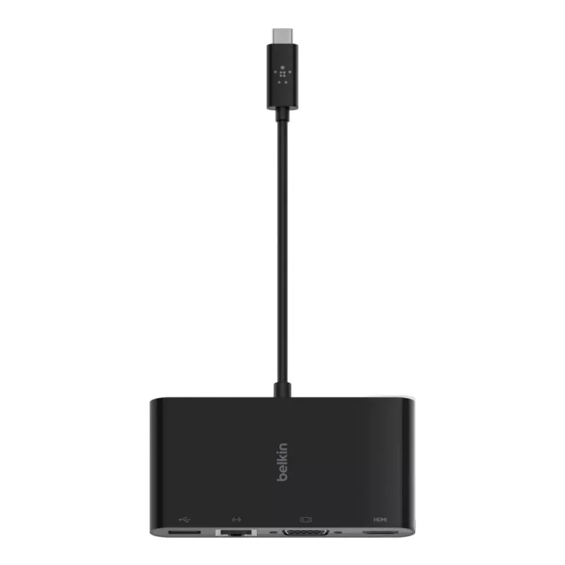 Hub de interfaz Belkin AVC005BTBK USB 3.2 Gen 1 (3.1 Gen 1) Type-C negro