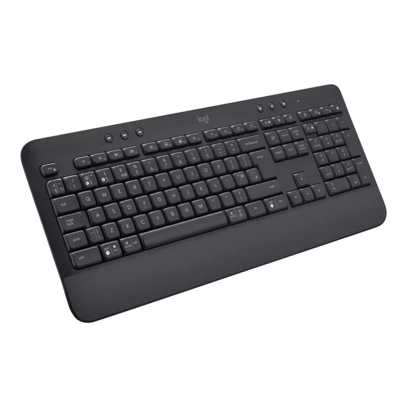 Logitech Signature K650 Teclado inalámbrico, Bluetooth 5.1, QWERTZ, suizo (CH), grafito (920-010912)