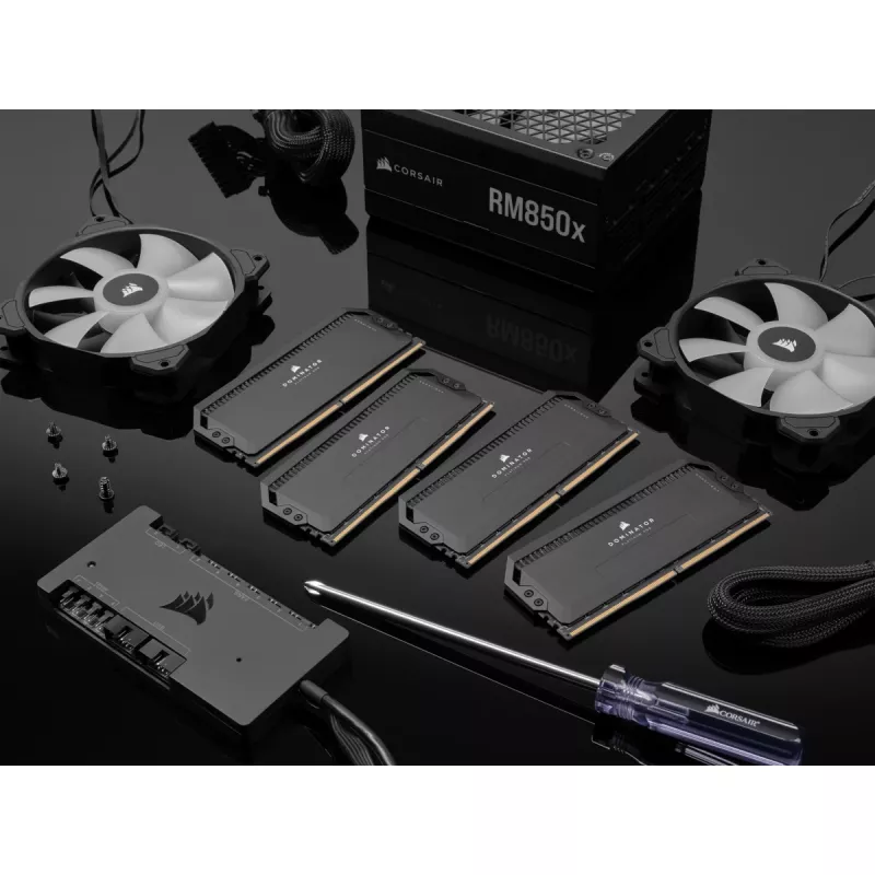 DIMM 64 GB DDR5-6600 (2x 32 GB) Dual-Kit, memoria RAM negra, CMT64GX5M2B6600C32, Dominator Platinium, INTEL XMP