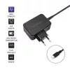 Cargador portátil QOLTEC 51024 – Cargador universal de CA para interiores, 65 W PD, 20 V/3,25 A, cable de 1,2 m, negro