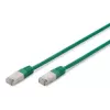 Cable de red Digitus CAT 5e SF/UTP RJ-45 0,5 m verde