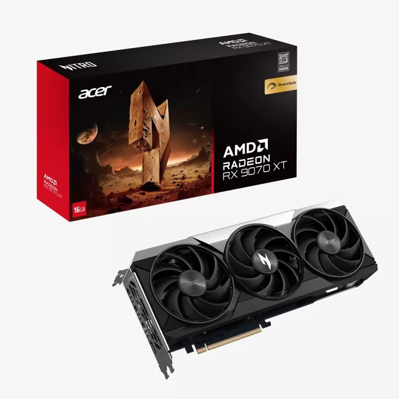 Acer Nitro Radeon RX 9070 XT OC 16GB GDDR6 tarjeta gráfica
