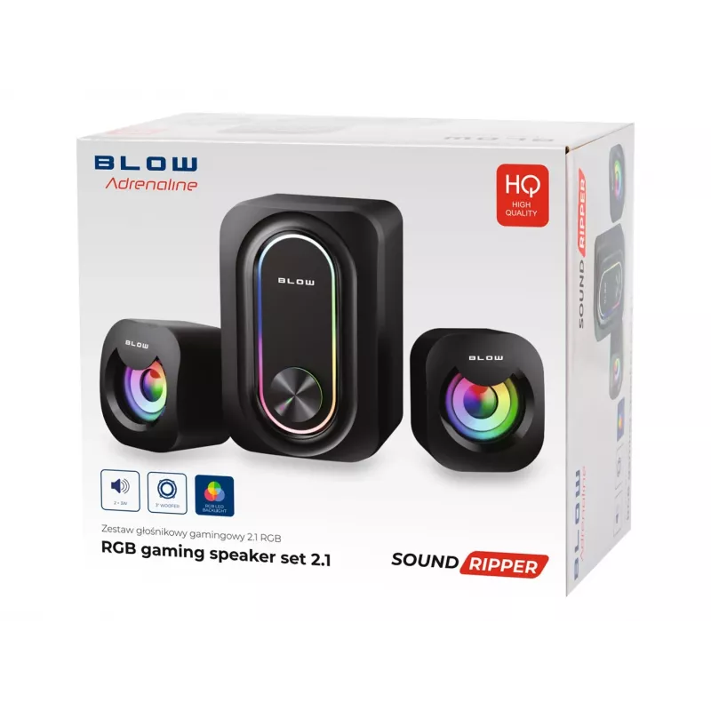 Altavoces gaming para ordenador 2.1 con subwoofer