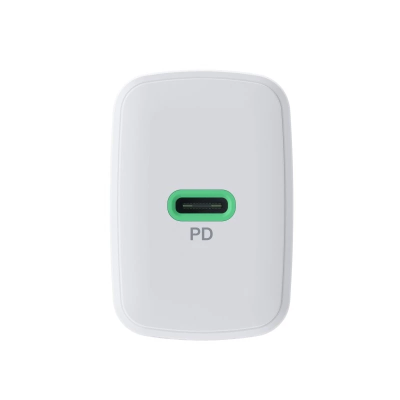 Fuente de alimentación Green Cell PowerSource Solo30 30W blanca — cargador USB-C, 30 W de potencia de salida