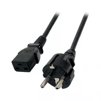 EFB-Elektronik Cable de alimentación conector macho de contacto de protección 180° - C19 180°, negro, 1,8 m, 3 x 1,50 mm² Fabricante: EFB Elektronik (EK511.1,8)