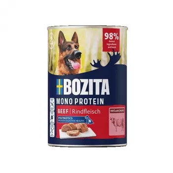 BOZITA Monoproteico Paté Ternera - Comida húmeda para perros - 400g