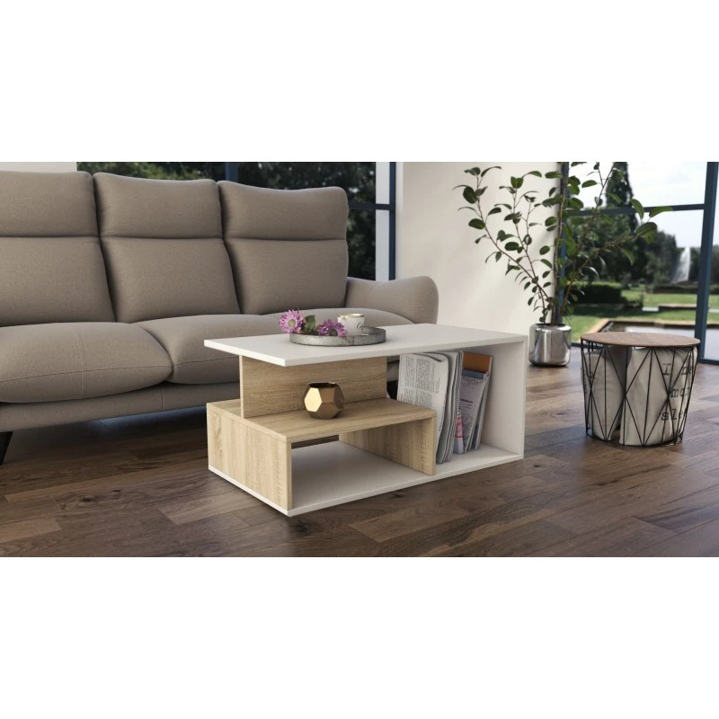 Mesa de centro Topeshop PRIMA SON MIX mesa auxiliar / mesa esquinera, mesa de centro, forma libre, 1 pata