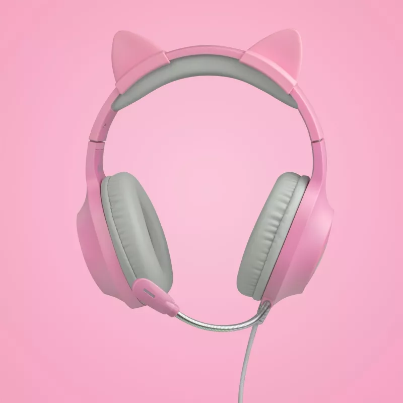 FR-TEC Tanooki auriculares con cable diadema gaming gris - rosa (FT2021)