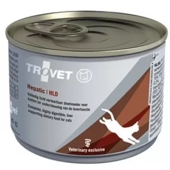 TROVET Hepatic HLD con pollo - Alimento húmedo para gatos - 200 g