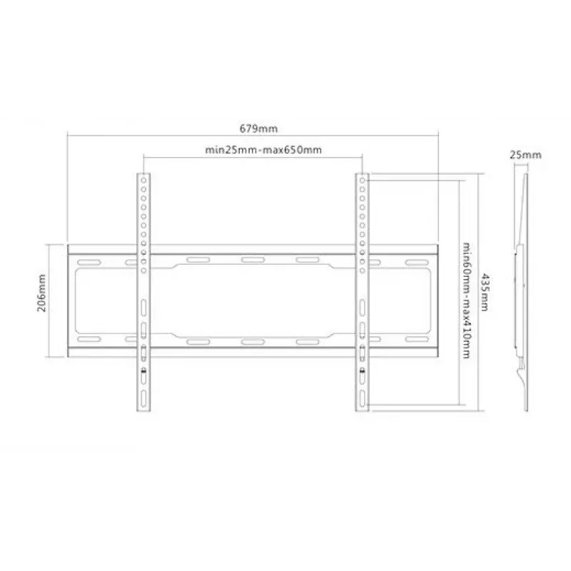 Soporte de pared para TV Sunne 37-70-EF para televisores de 37