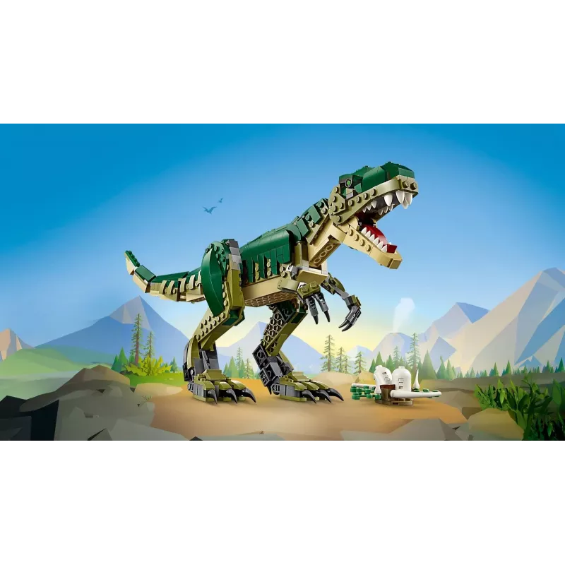 Juguete de construcción LEGO Creator 3 en 1 T.Rex, set de construcción, 626 piezas, 150 mm de altura, edad 9+