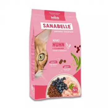 Comida seca para gatos Bosch Sanabelle Life Adult Pollo y arándanos 8 kg, 31 % proteína, 16 % grasa, 2 % fibra bruta