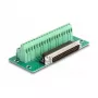 DeLOCK D-Sub de 37 pines conector macho a regleta de bornes para carril DIN 51 mm 30 mm 116 mm