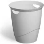 Papelera redonda de plástico gris Durable 776010