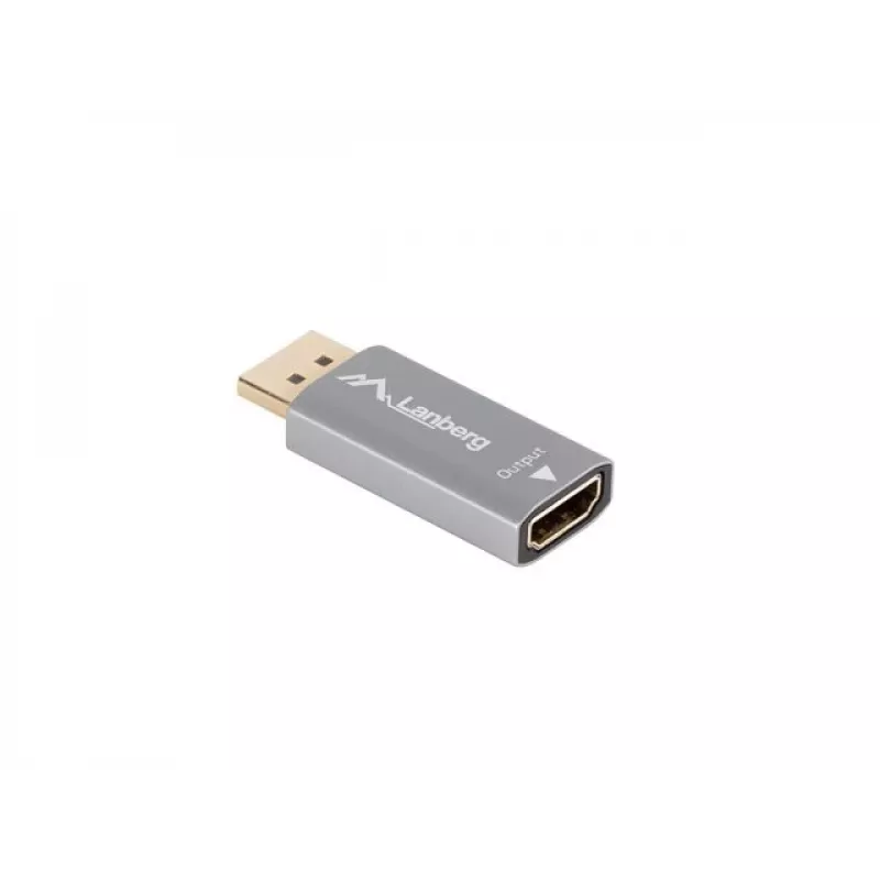 Lanberg AD-DP-HD-03 adaptador de cable de vídeo 0 m DisplayPort HDMI Plateado