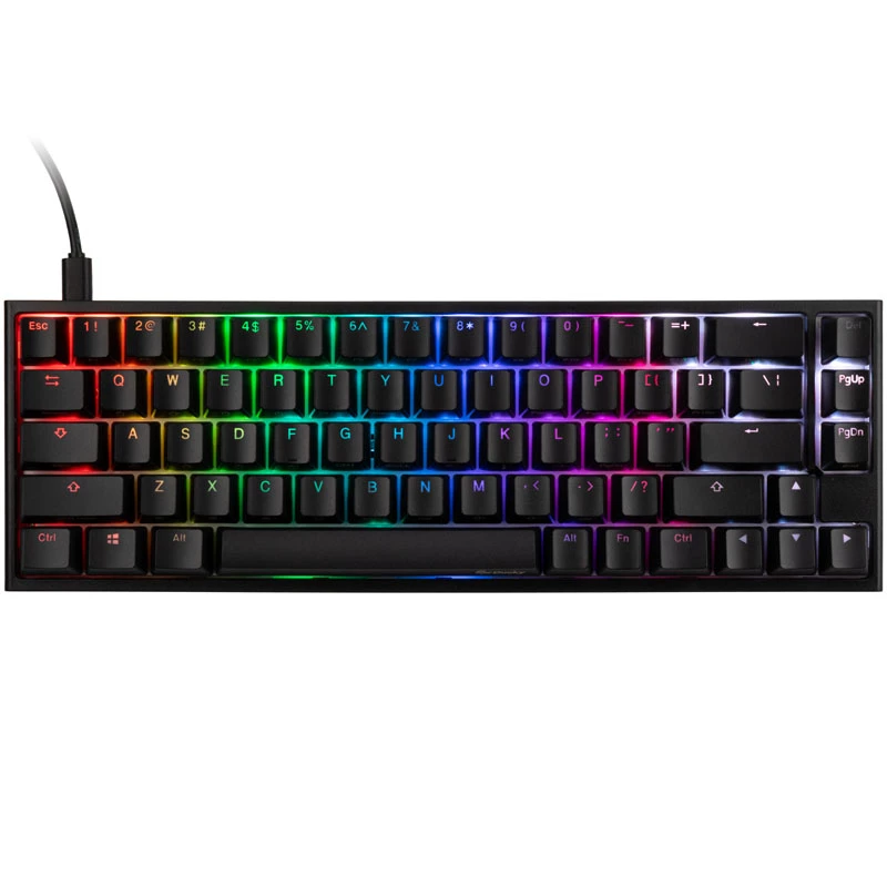 Teclado gaming Ducky One 2 SF, MX-Blue, RGB LED - negro (US)