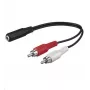 Cable de audio Microconnect AUDALH02 0,2 m 2 x RCA 3,5 mm rojo