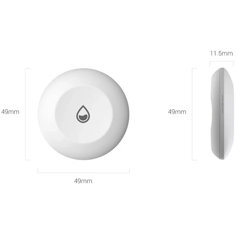 Detector de agua EZVIZ T10C Sensmitter inalámbrico IP67 Blanco, pila CR123A, 2400 MHz, 200 m de alcance