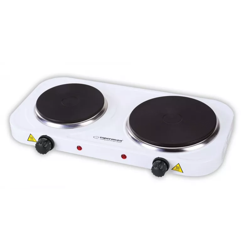Esperanza EKH014W cocina eléctrica 2 zonas de cocción blanca