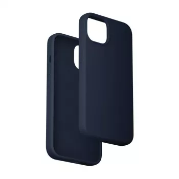 Funda de silicona Vention KUFL0-20 para iPhone 15 Plus, azul – funda protectora suave, ajuste delgado