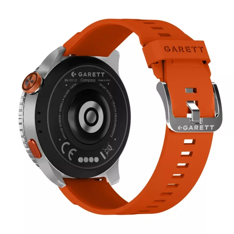 Smartwatch Garett Compass GPS plata — Smartwatch Garett Compass GPS, plata