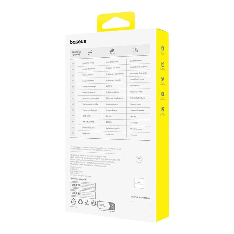 Funda para móvil para iPhone 15 ProMax Baseus OS-Lucent Series (transparente)