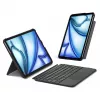 Funda con teclado tipo folio Inateck KB04122 para iPad 11 pulgadas — distribución QWERTZ, Bluetooth, batería de 500 mAh, 450 g