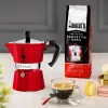 Bialetti Moka Express 1TZ cafetera moka, 1 taza (50 ml), roja