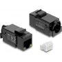 Delock 86609 módulo Keystone hembra RJ45 Cat.6A UTP con LED PoE