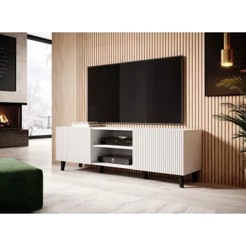 Mueble RTV Cama PAFOS 150x42x52 blanco mate