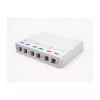 Caja de superficie Keystone DeLOCK 67052 para módulos de fibra óptica, 6 puertos, blanca