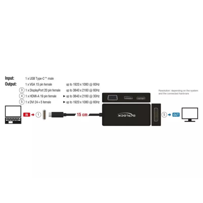 Docking station Delock 63929