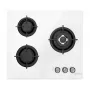 Placa de gas ISEASY MGBG-603, 3 quemadores (blanca)