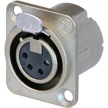Neutrik NC4FD-LX - 26 mm - 31 mm - Plata - IEC 61076-2-103 - IEC 68-2-20 - UL 94 HB - IP40 - -30 - 80 °C (NC4FD-LX)