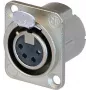 Neutrik NC4FD-LX - 26 mm - 31 mm - Plata - IEC 61076-2-103 - IEC 68-2-20 - UL 94 HB - IP40 - -30 - 80 °C (NC4FD-LX)