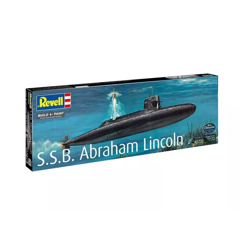 Maqueta de barco de plástico REVELL S.S.B. Abraham Lincoln escala 1/253 kit