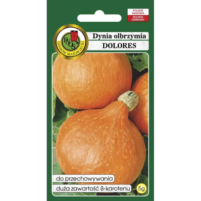 PNOS calabaza gigante Dolores semillas de hortalizas, 5 g