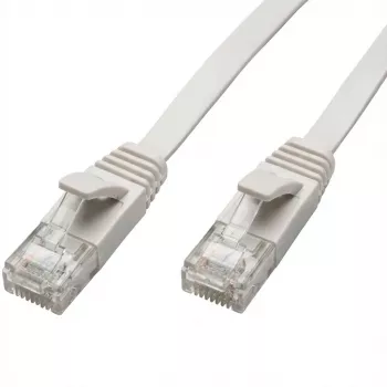 Cable de red Captiva 80269 Cable de parcheo CAT 6a RJ45 0,5m Blanco
