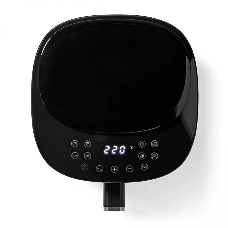 Freidora de aire Nedis KAAF160BK, cesta única, 4,2 L, 1300 W, Negro