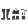 Masajeador de piernas para drenaje linfático ActiveJet ACM-PLUS-A1 L, batería 25 W, batería integrada, 380×1020×60 mm, negro