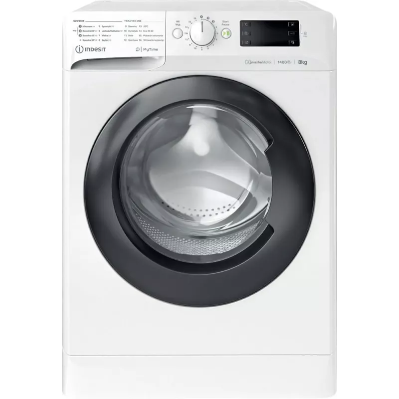 Lavadora INDESIT MTWE81495WBPL 8 kg, 1400 rpm, clase de eficiencia energética B