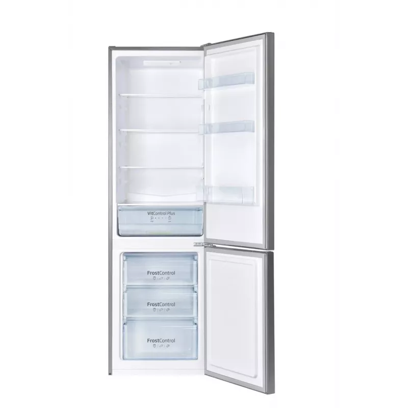 Frigorífico-congelador AMICA FK2525.4UNTX(E) independiente 250L, plata, congelador abajo, R600a