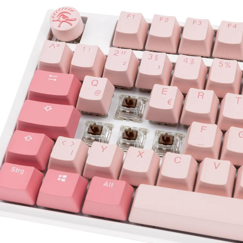 Teclado Ducky One 3 TKL gaming USB QWERTZ alemán rosa