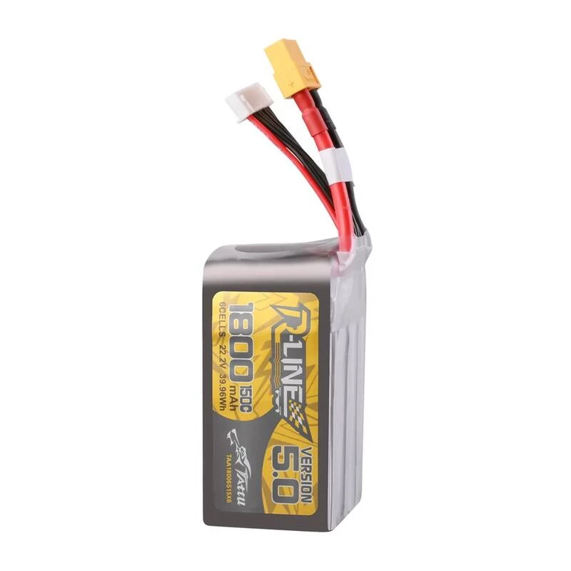 Batería LiPo Tattu R-Line Version 5.0 1800mAh 22.2V 150C 6S con conector XT60
