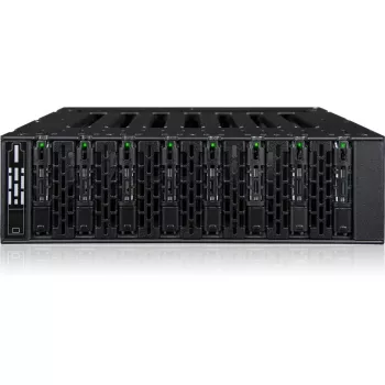 ICY DOCK - MB873MP-B V2 - ToughArmor - carcasa móvil para 8 bahías de SSD M.2 NVMe PCIe 4.0 para bahía externa de 5,25 (8 x OCuLink SFF-8612)