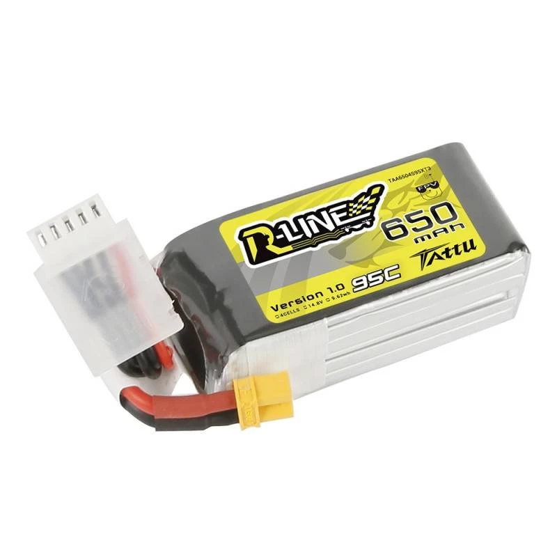 Batería Tattu R-Line 650mAh 14,8V 95C 4S1P XT30