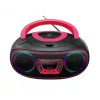 Denver TCL-212BT PINK reproductor de CD portátil negro, rosa