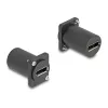 Módulo tipo D DeLOCK DisplayPort conector hembra a conector hembra 4K negro